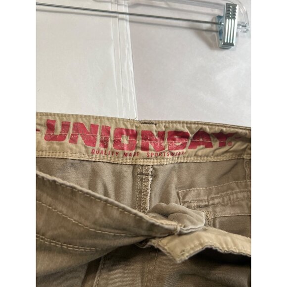 2 Pairs Lee & Unionbay Mens Cargo Shorts Size 34 Tan & Khaki - Picture 3 of 11